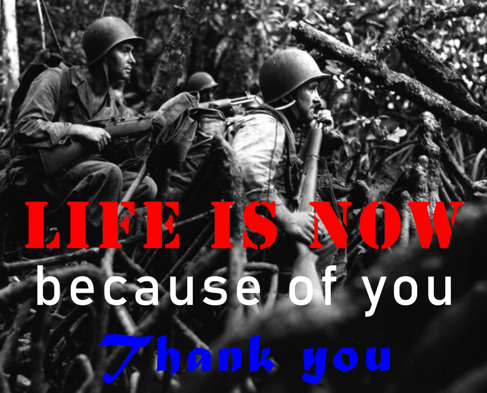 Veterans: "LiFE is NOW...Because of YOU!"