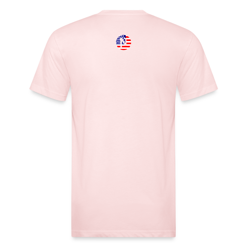 Original Logo Blue Fitted Cotton/Poly T-Shirt - blush pink