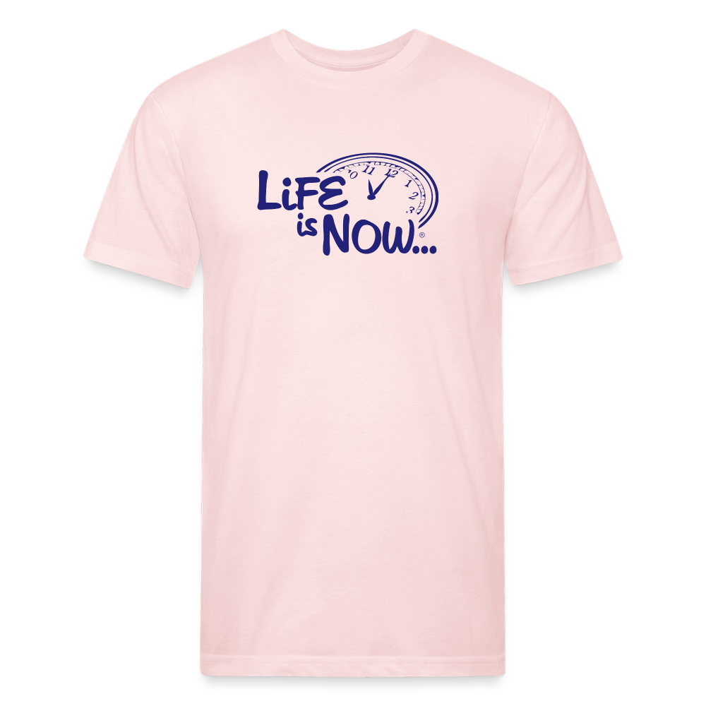 Original Logo Blue Fitted Cotton/Poly T-Shirt - blush pink