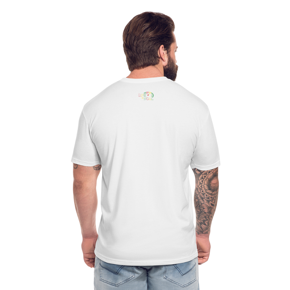 !Now Rasta Cut Out Fitted Cotton/Poly T-Shirt - white