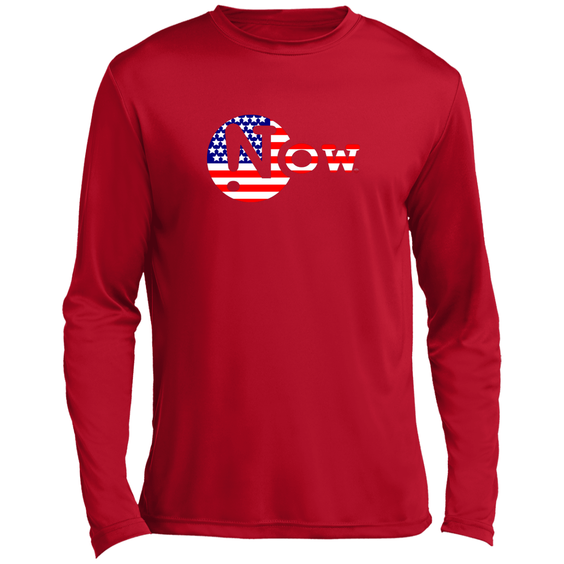 !Now Cut Out Men’s Long Sleeve Performance Tee