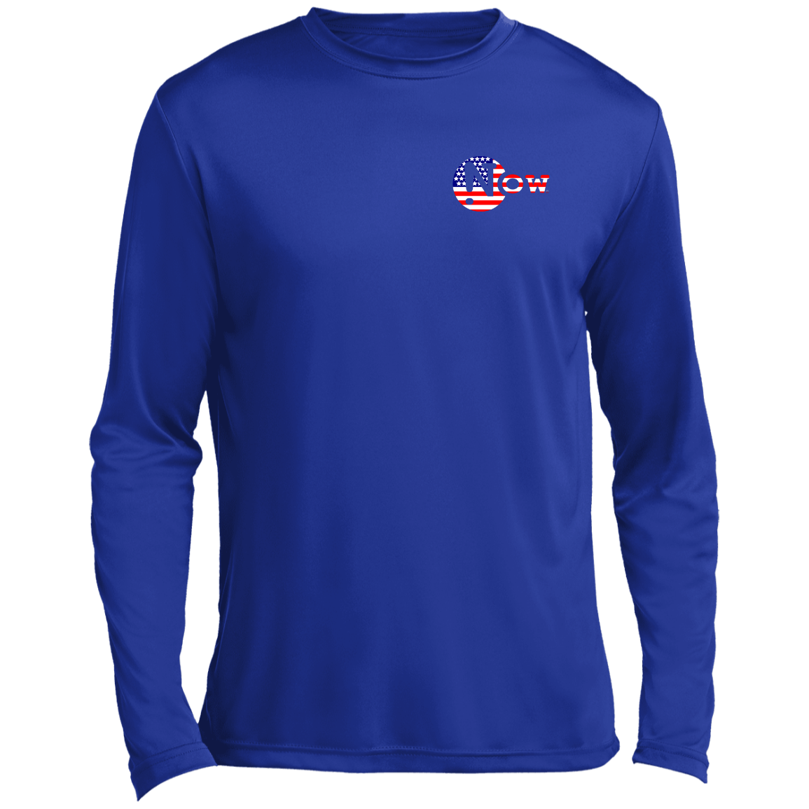 !N USA Flag Cutout Men’s Long Sleeve Performance Tee