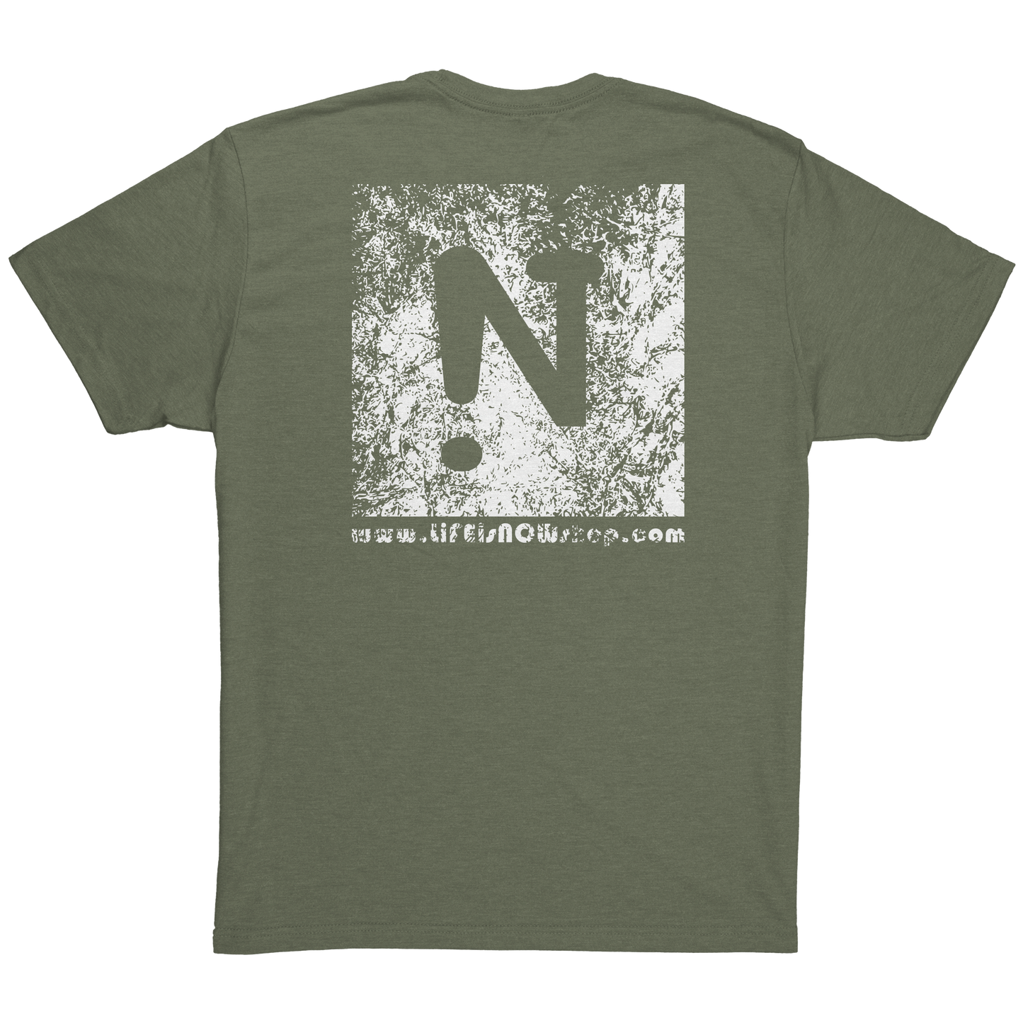 L_I_N_LiFE_is_NOWMens_Triblend_Shirt_Military_Green_Back_Mockup.png
