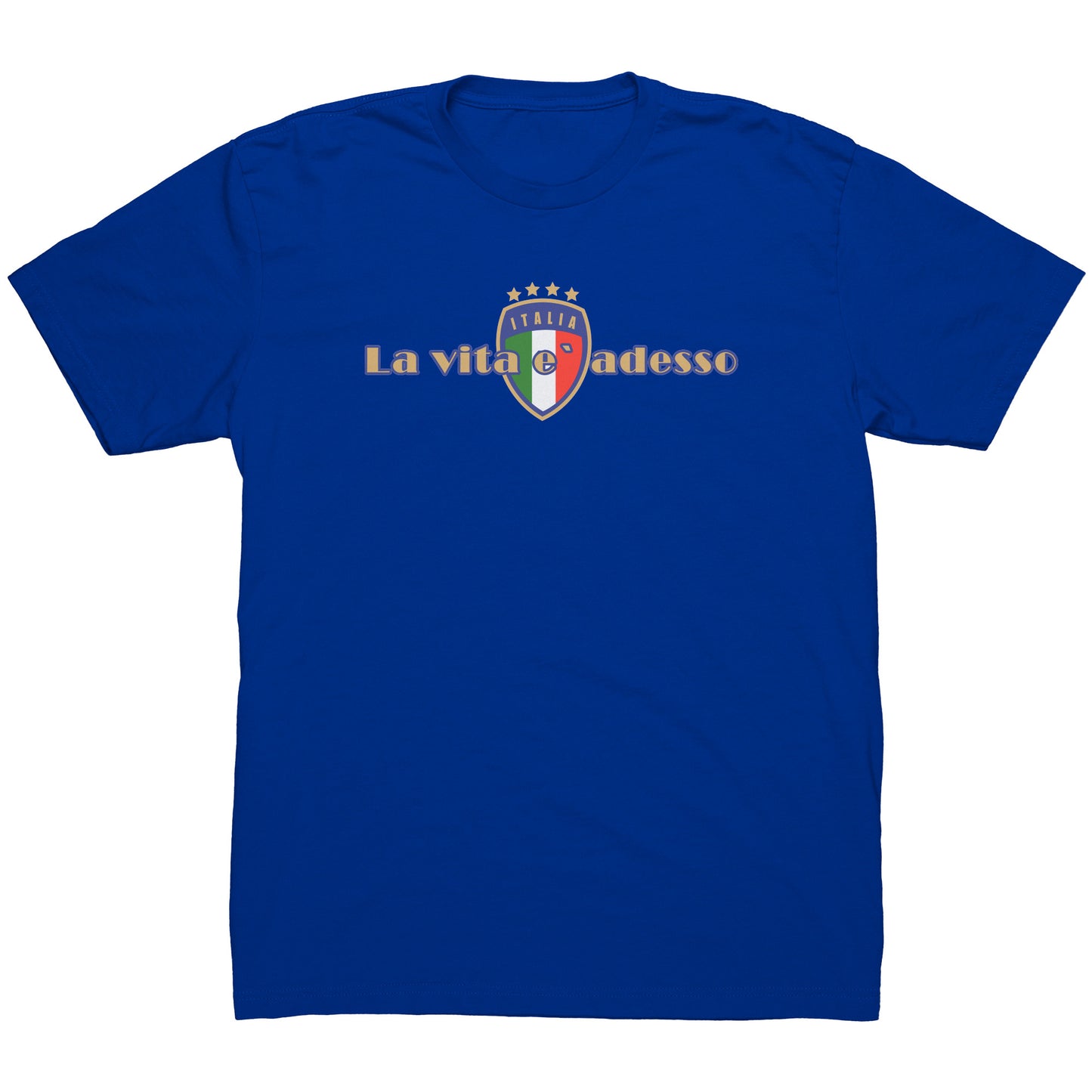 La Vita e` Adesso Men’s 100% Cotton Short Sleeve Shirt