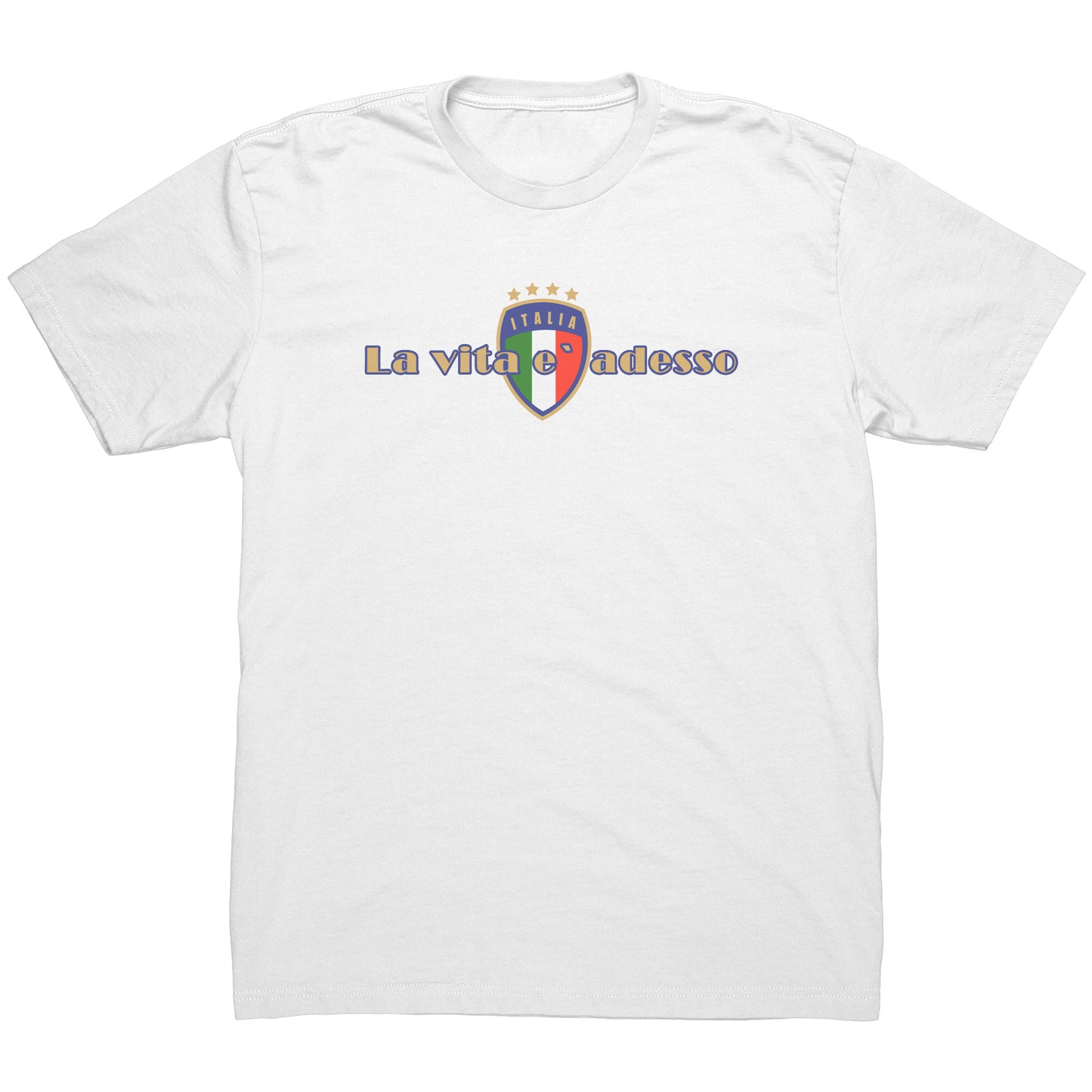 La Vita e` Adesso Men’s 100% Cotton Short Sleeve Shirt