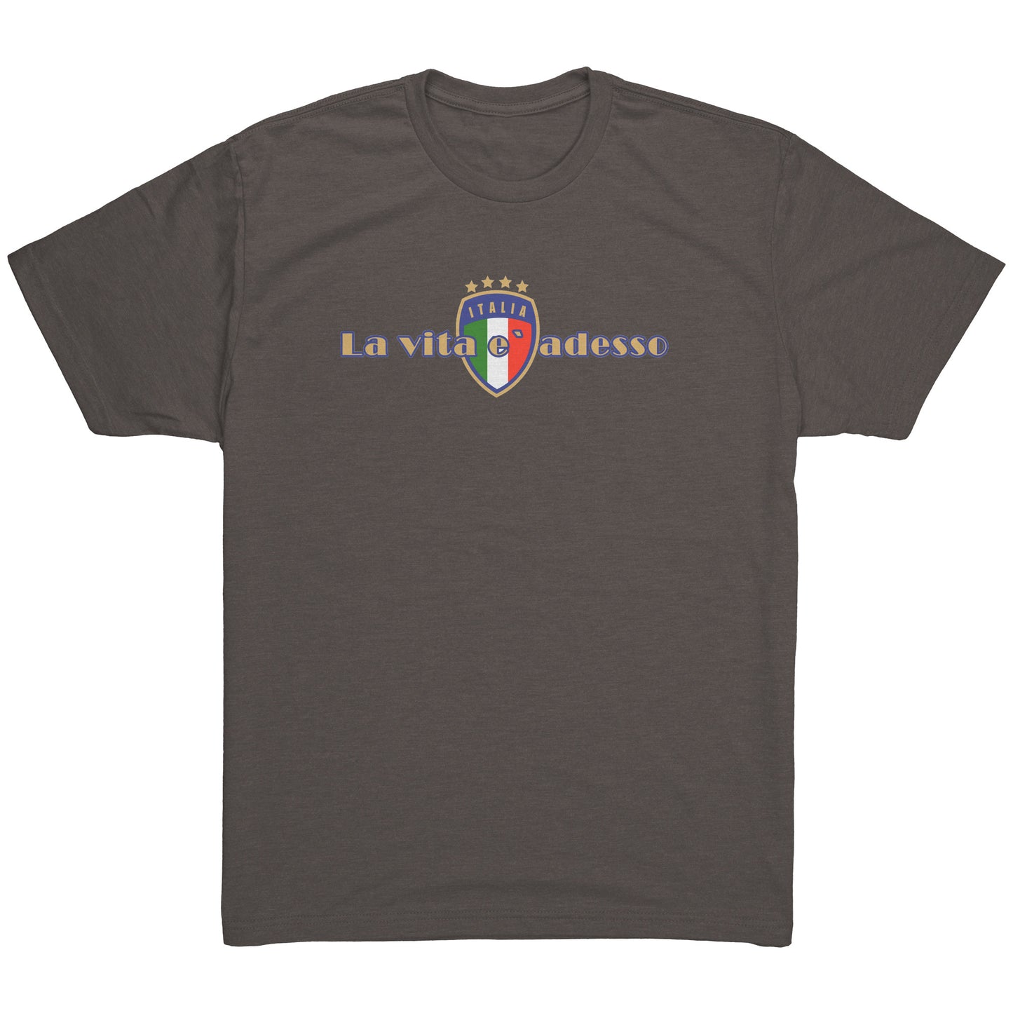 La Vita e` Adesso Men’s Triblend Short Sleeve Shirt