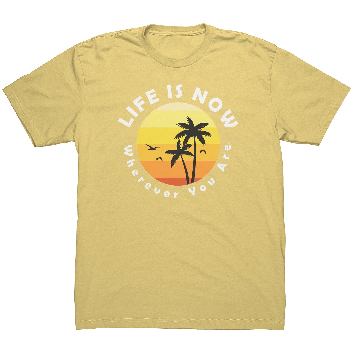 LiFE is NOW...Wherever You Are Palm Short Sleeve T-shirt (men’s light)