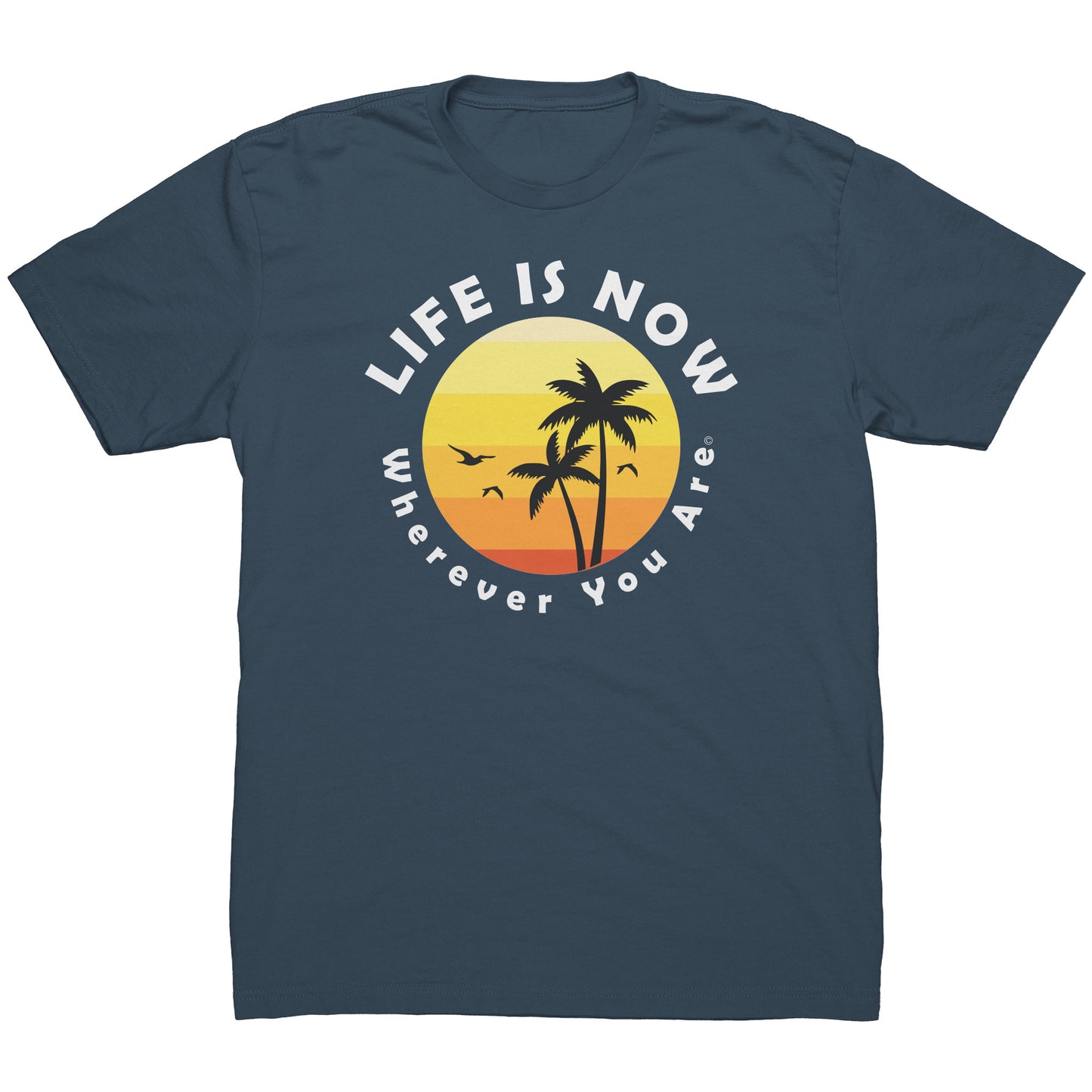 LiFE is NOW...Wherever You Are Palm Short Sleeve T-shirt (men’s light)