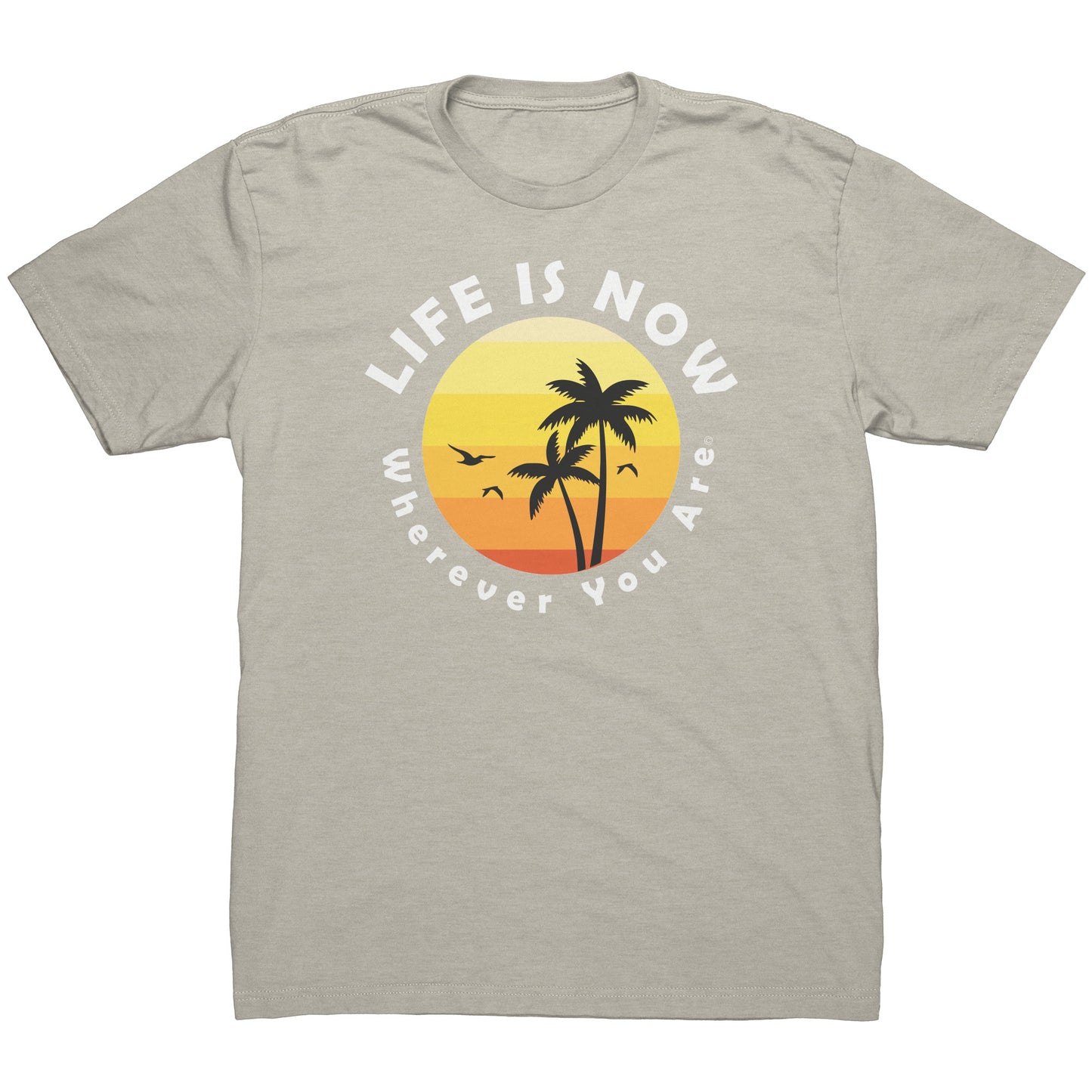 LiFE is NOW...Wherever You Are Palm Short Sleeve T-shirt (men’s light)