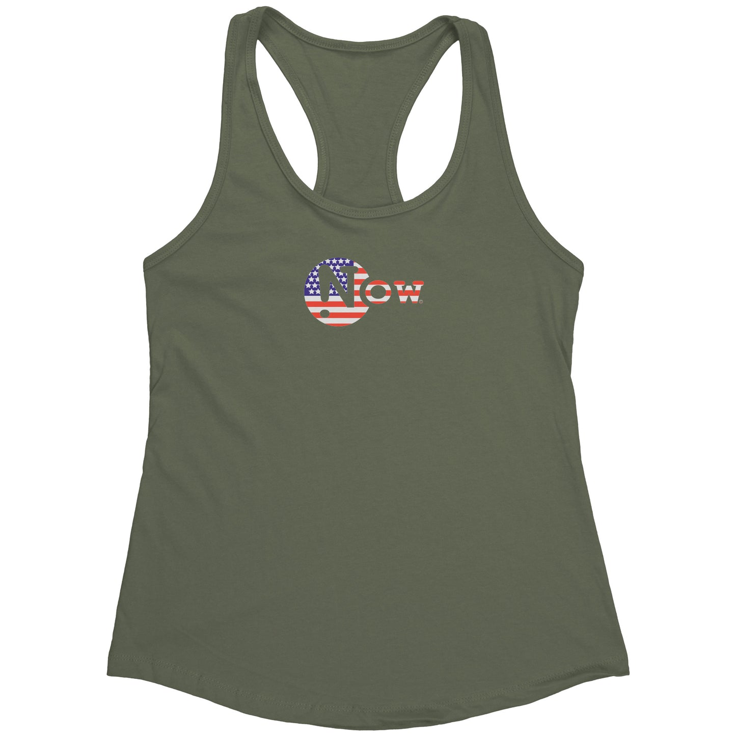 !N USA Cutout Women's Racerback Tank