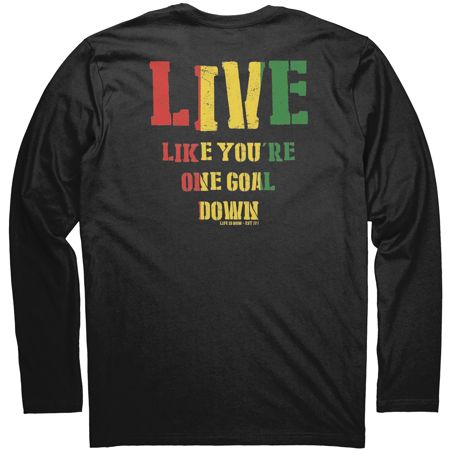 Rasta One Goal Down Long Sleeve