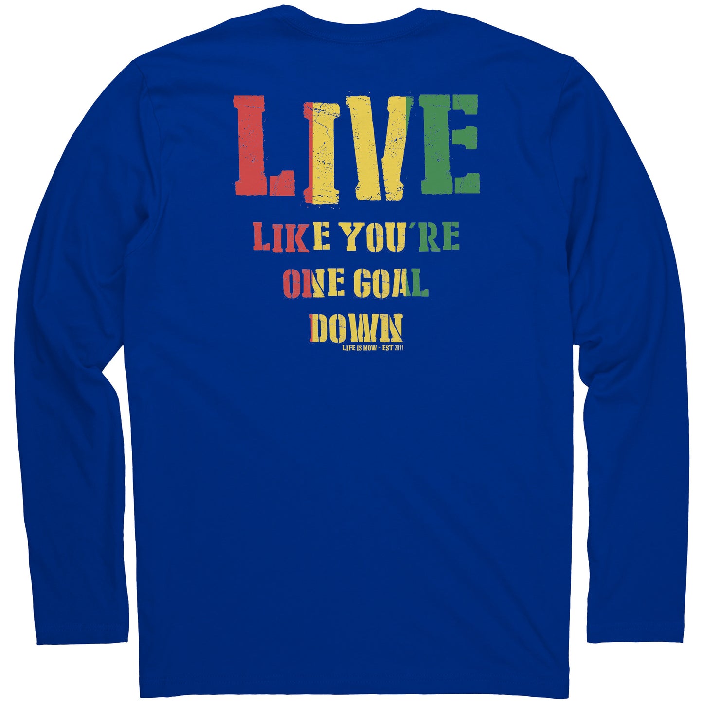 Rasta One Goal Down Long Sleeve