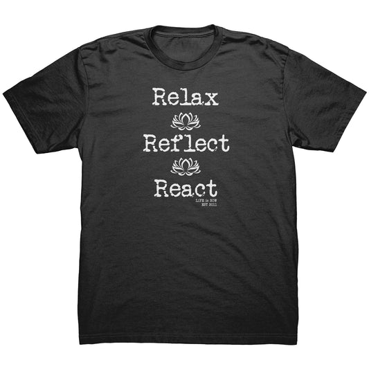 Relax Reflect React Men's Cotton Tee