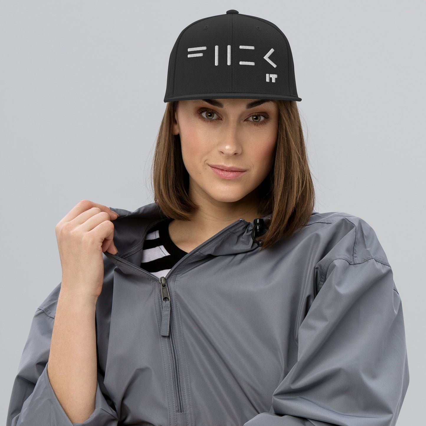 Fuck it (Puff Embroidery) Snapback Hat
