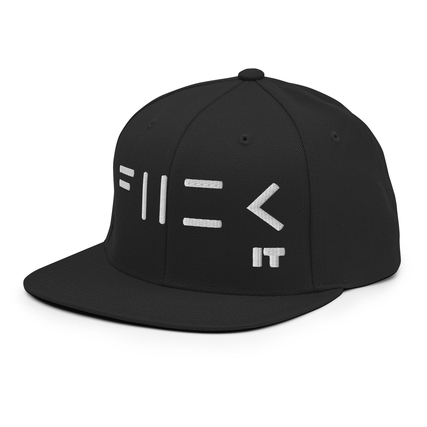 Fuck It (Flat Embroidery) Snapback Hat