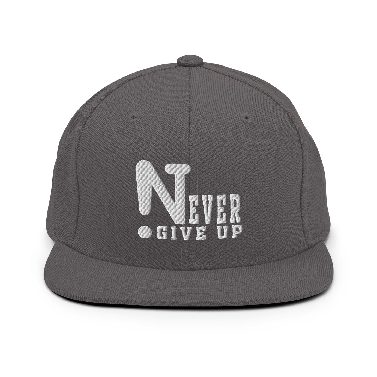 !Never Give Up Snapback Hat