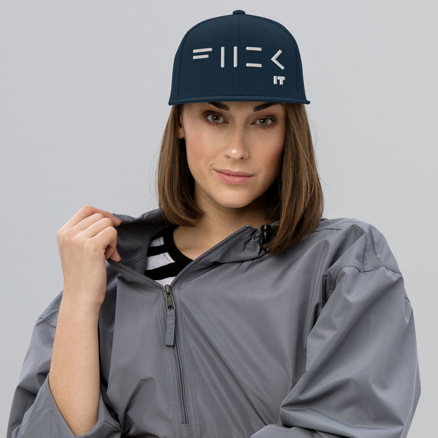 Fuck it (Puff Embroidery) Snapback Hat