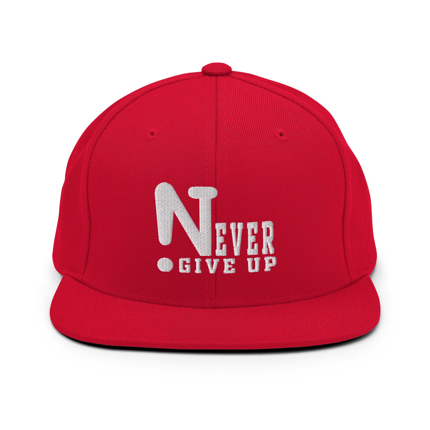 !Never Give Up Snapback Hat