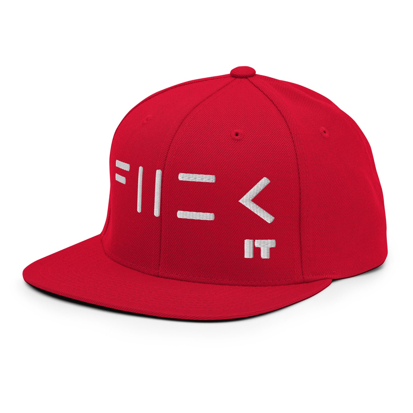 Fuck It (Flat Embroidery) Snapback Hat