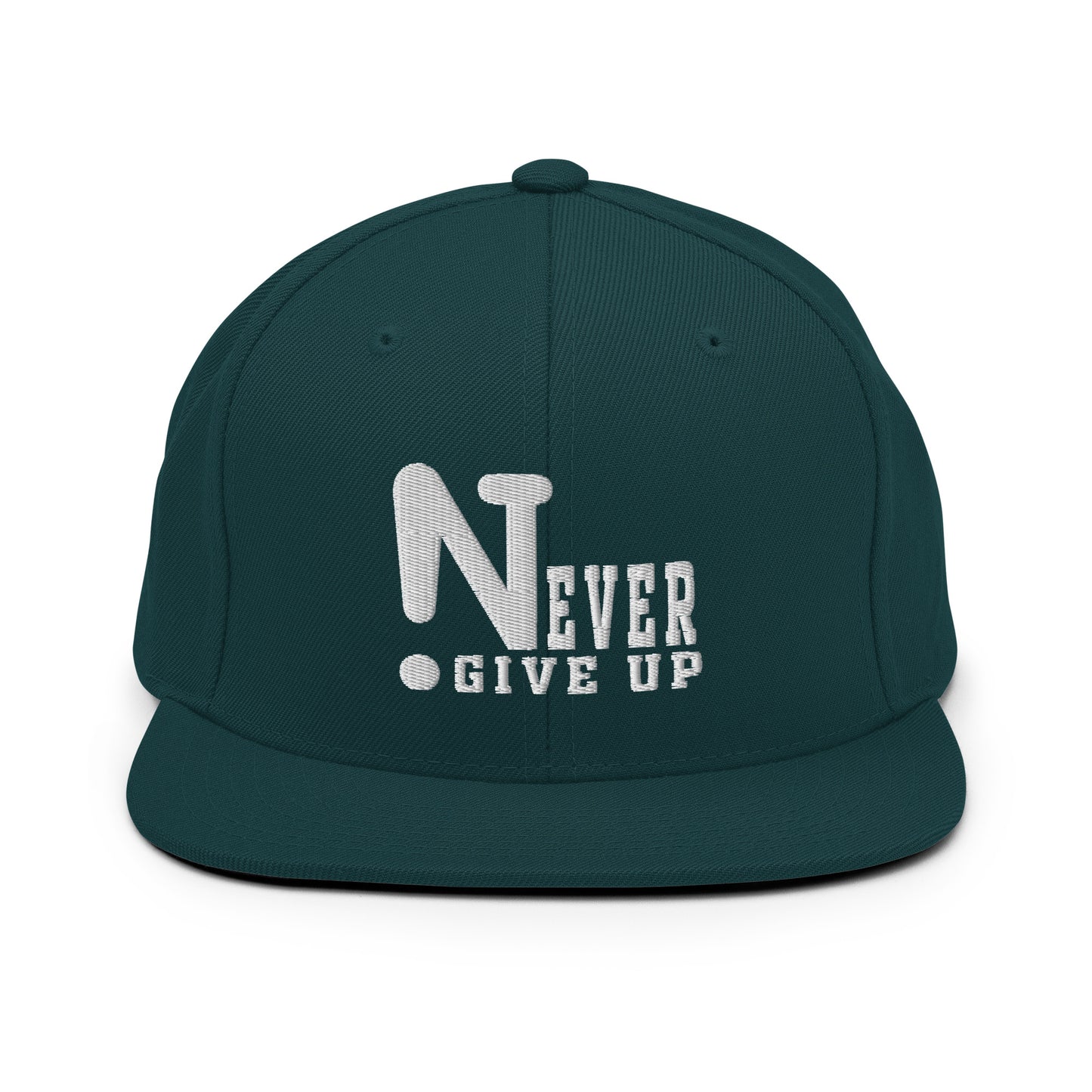 !Never Give Up Snapback Hat