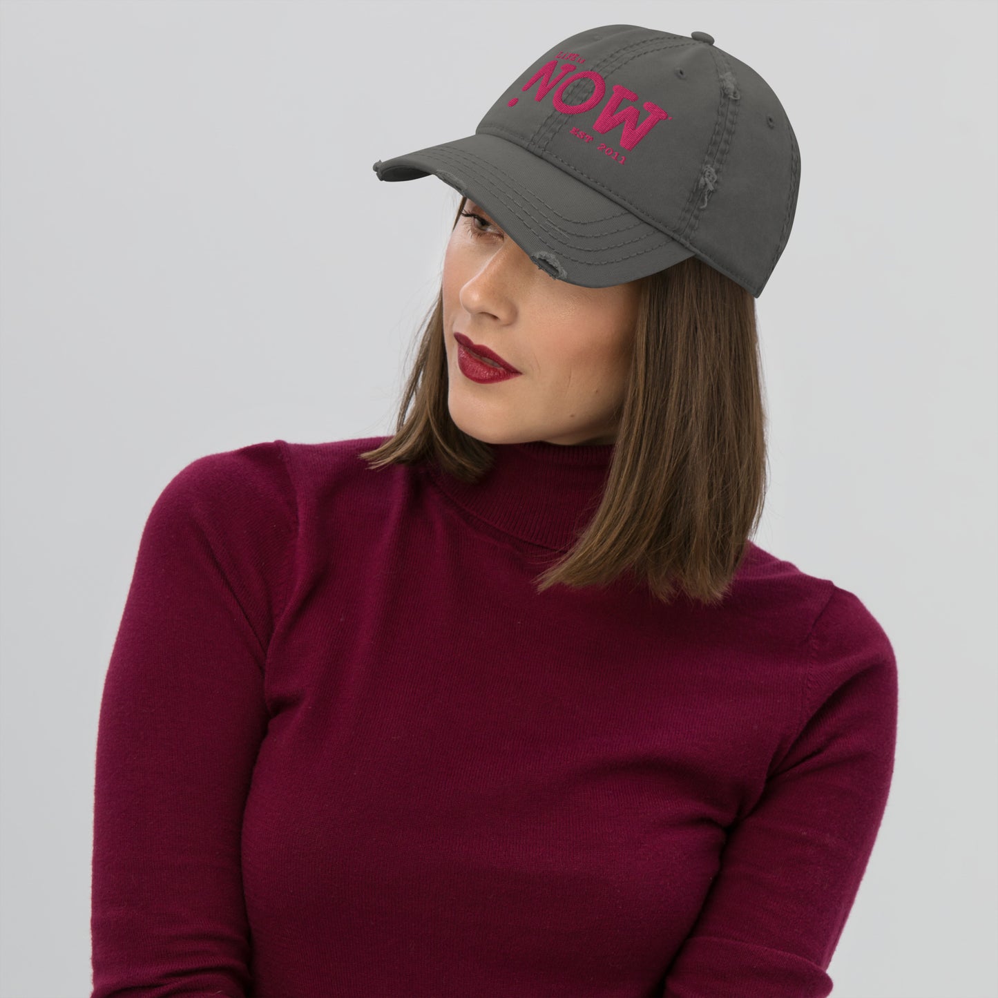 LiFE is NOW...Distressed Dad Hat