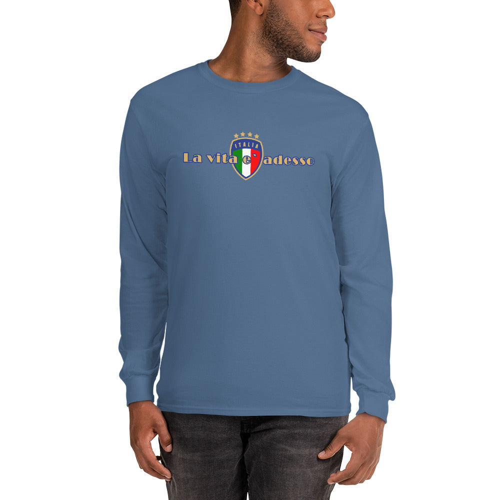 La Vita e` Adesso Men’s Long Sleeve Shirt