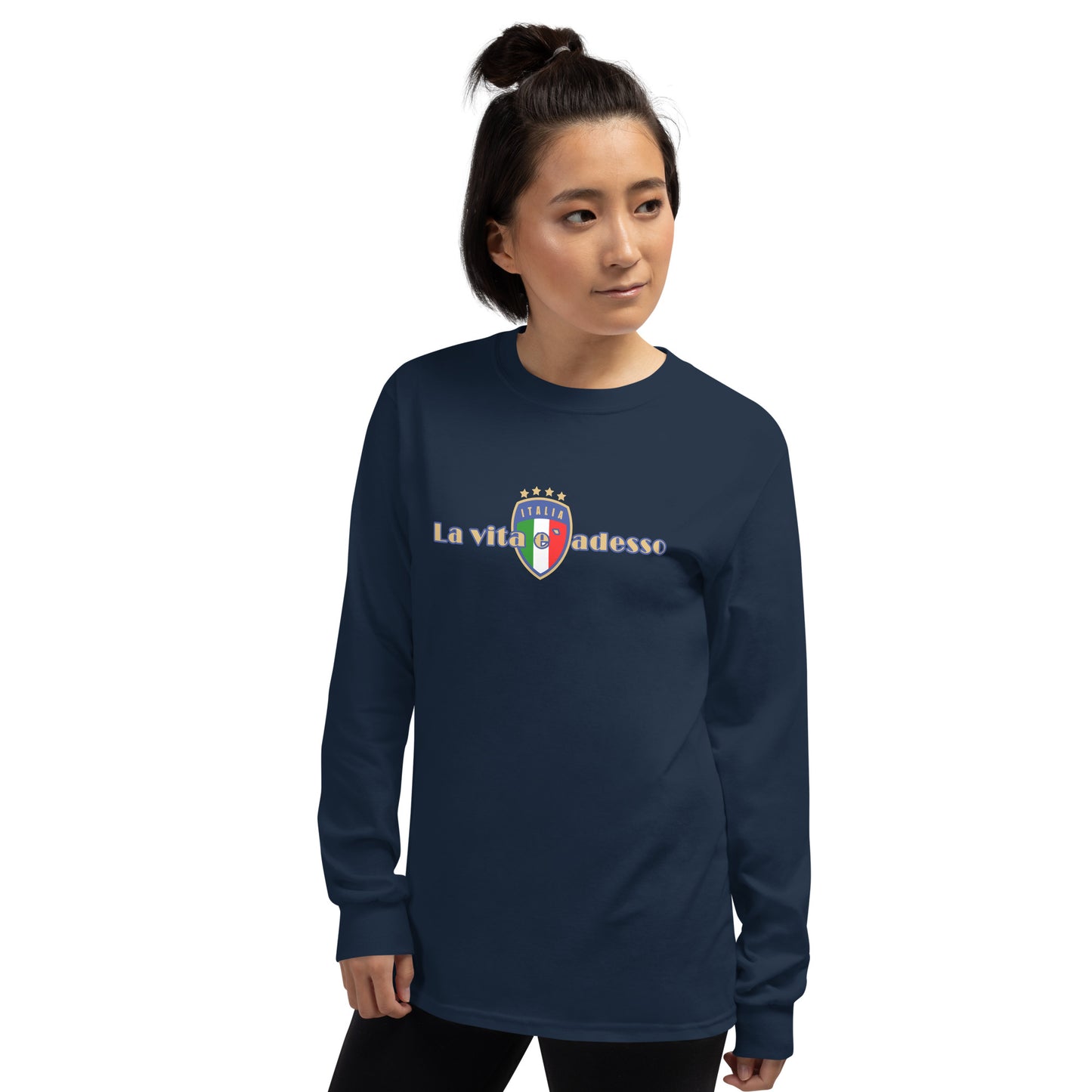 La Vita e` Adesso Men’s Long Sleeve Shirt