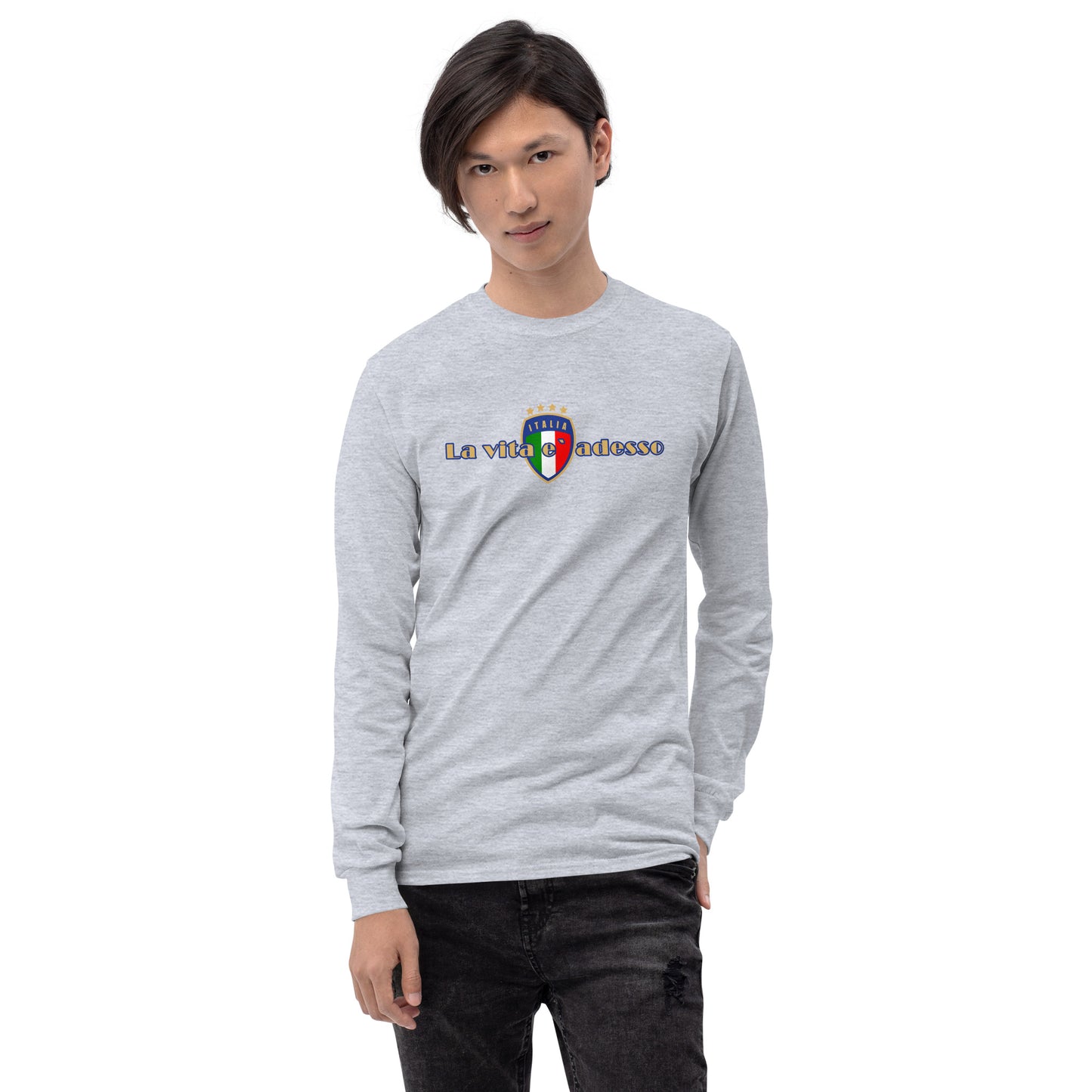 La Vita e` Adesso Men’s Long Sleeve Shirt