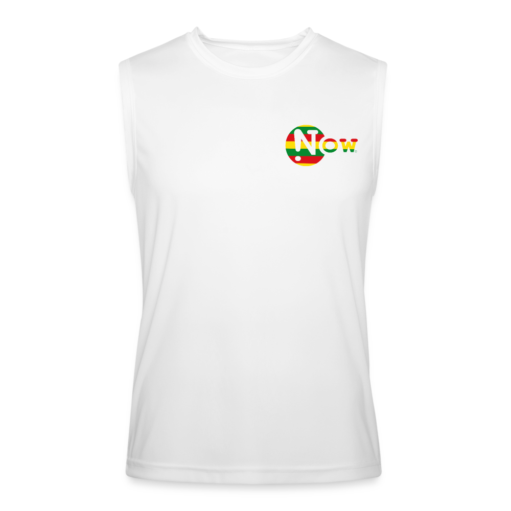 One Goal Down Rasta Men’s Performance Sleeveless Shirt - white