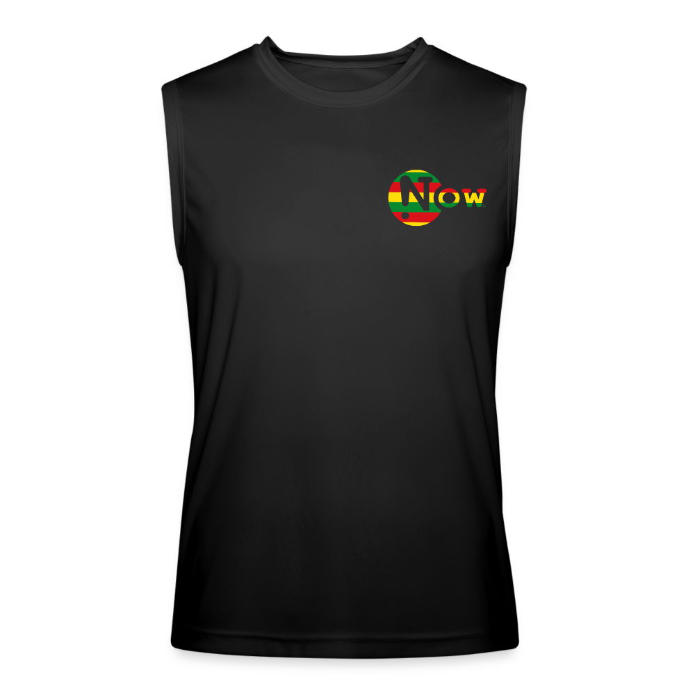 One Goal Down Rasta Men’s Performance Sleeveless Shirt - black