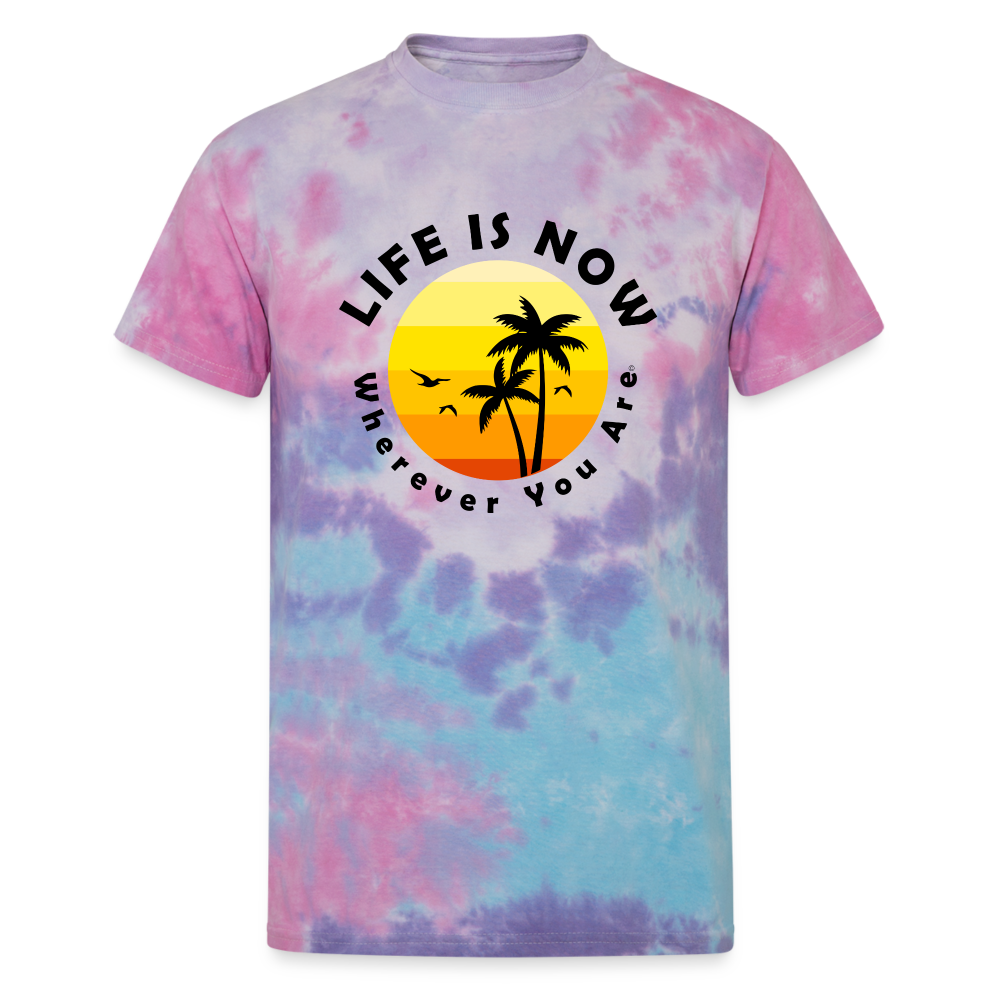 Wherever You Are Unisex Tie Dye T-Shirt - cotton candy