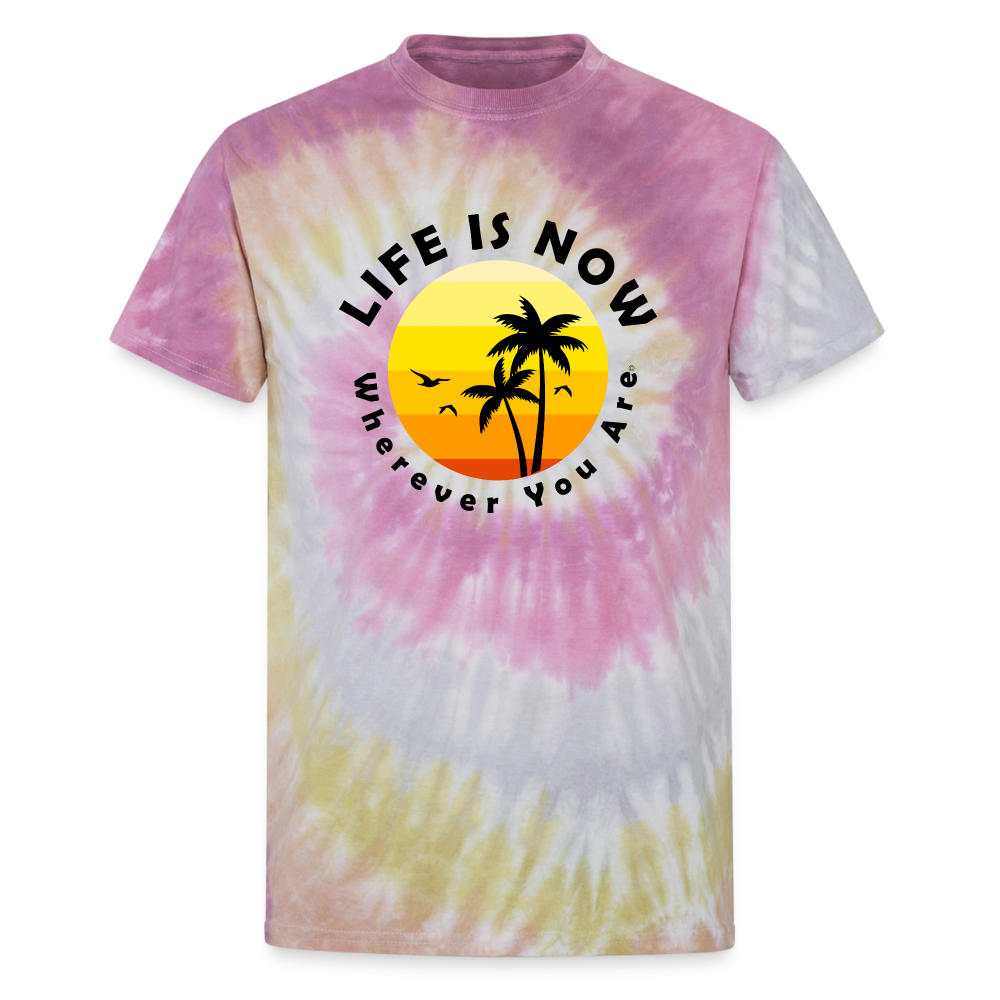 Wherever You Are Unisex Tie Dye T-Shirt - Desert Rose