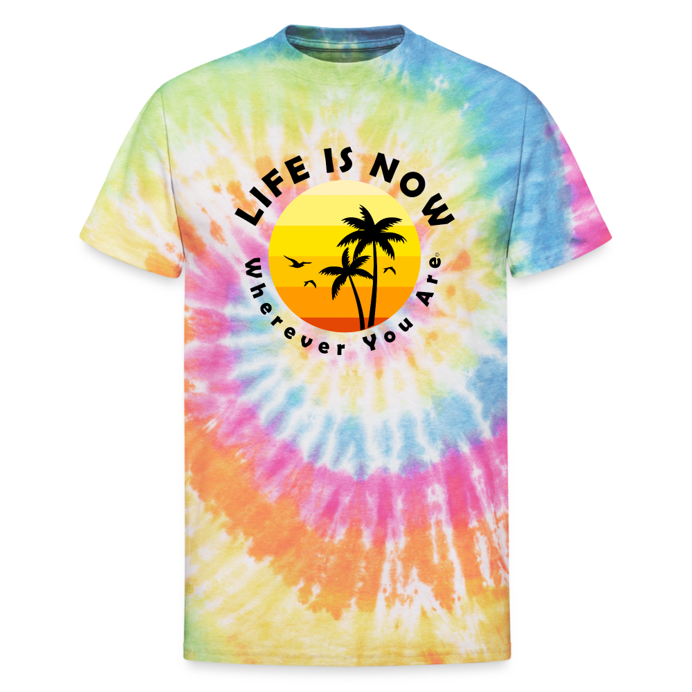 Wherever You Are Unisex Tie Dye T-Shirt - rainbow