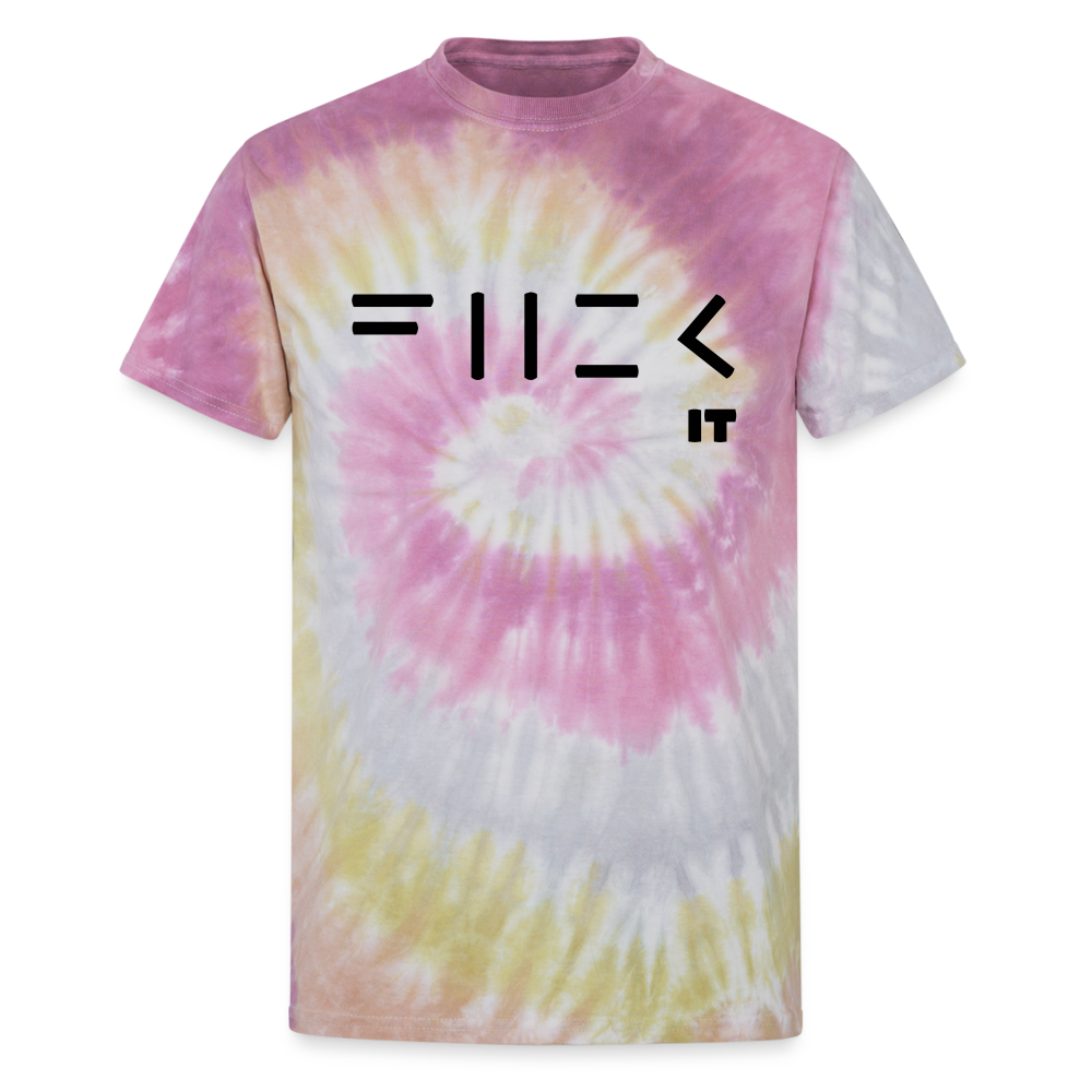 Fuck It Unisex Tie Dye T-Shirt - Desert Rose