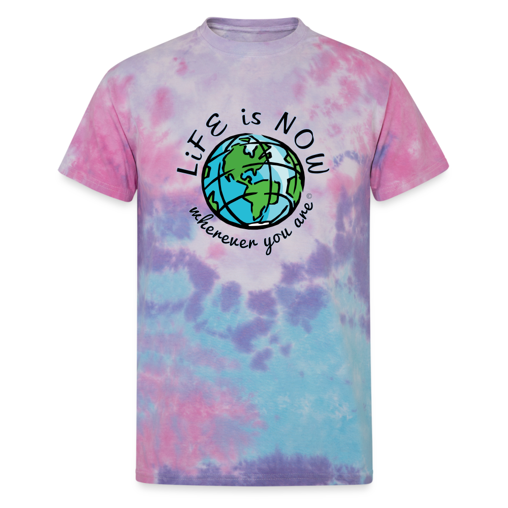 Globe Wherever You Are Unisex Tie Dye T-Shirt - cotton candy