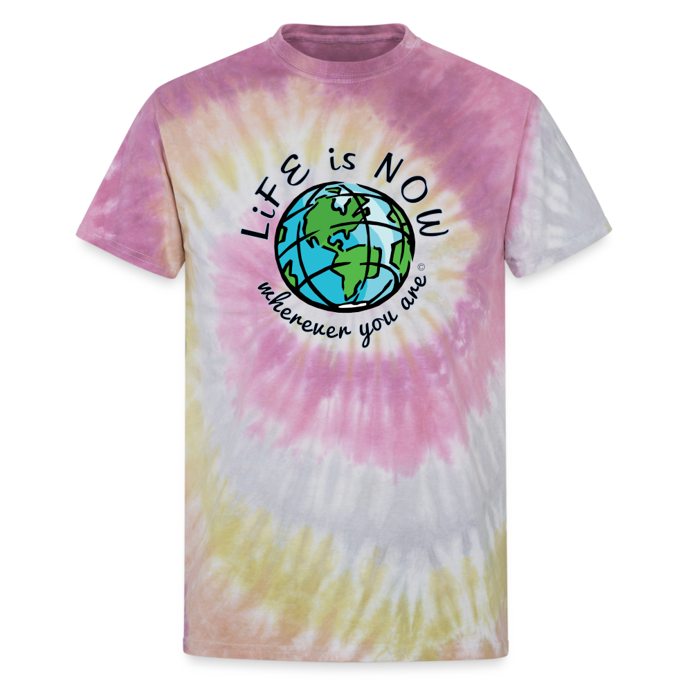 Globe Wherever You Are Unisex Tie Dye T-Shirt - Desert Rose
