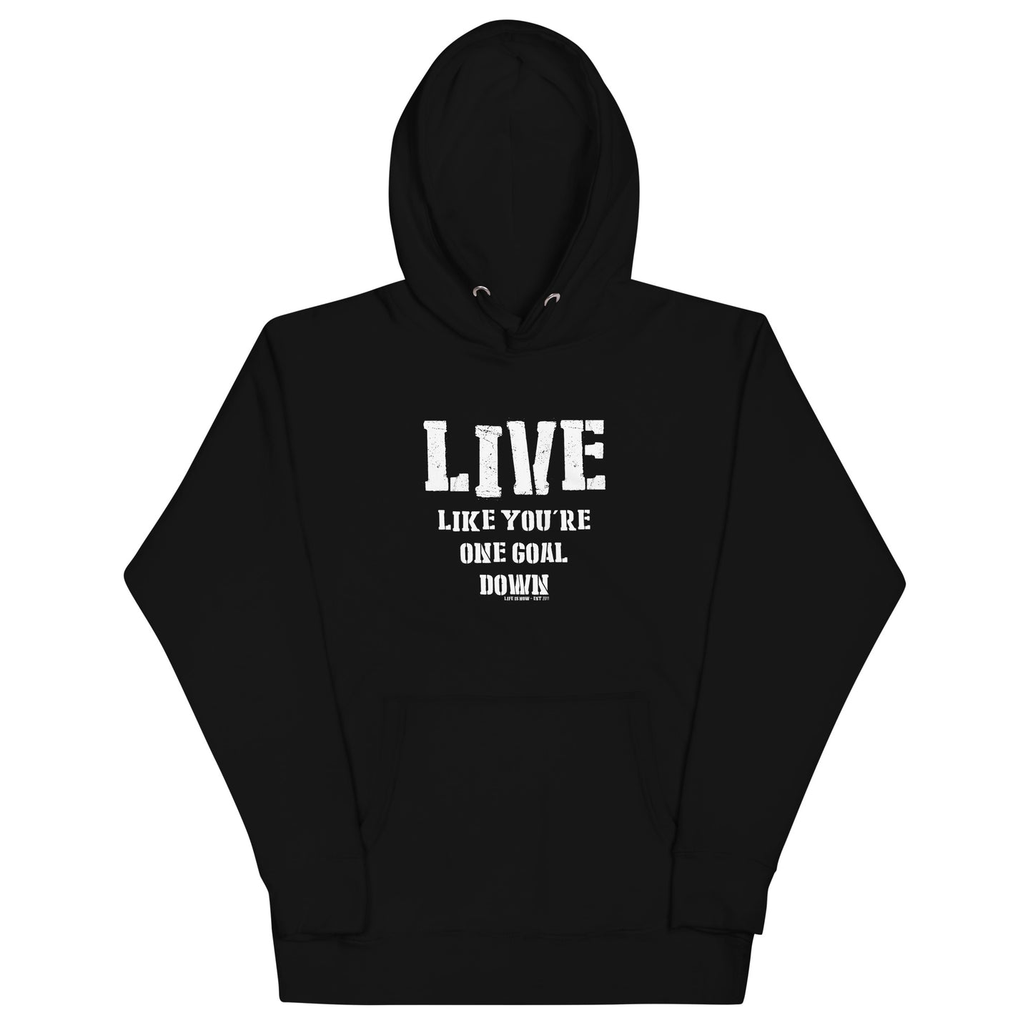 One Goal Down Unisex Hoodie (light logo)