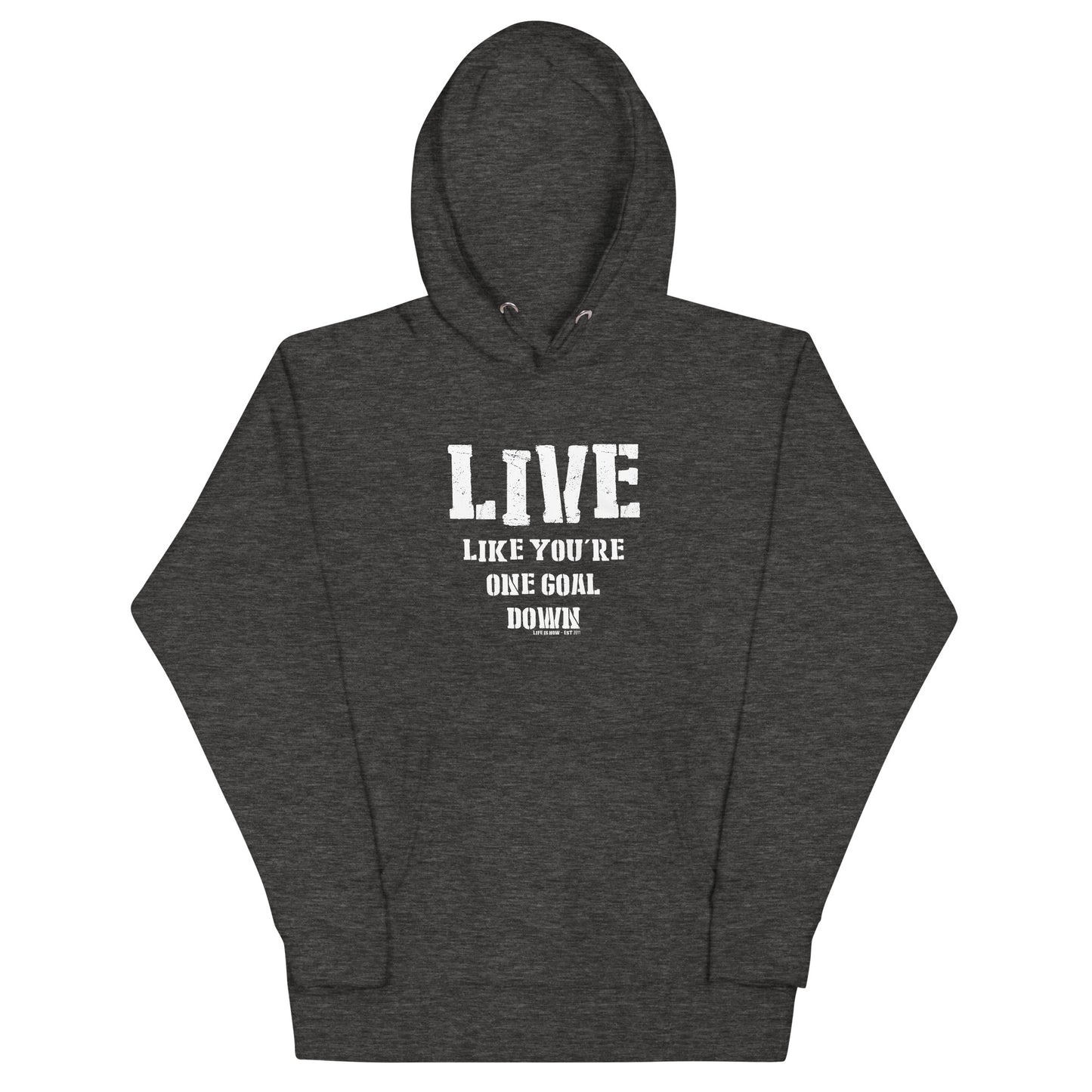 One Goal Down Unisex Hoodie (light logo)