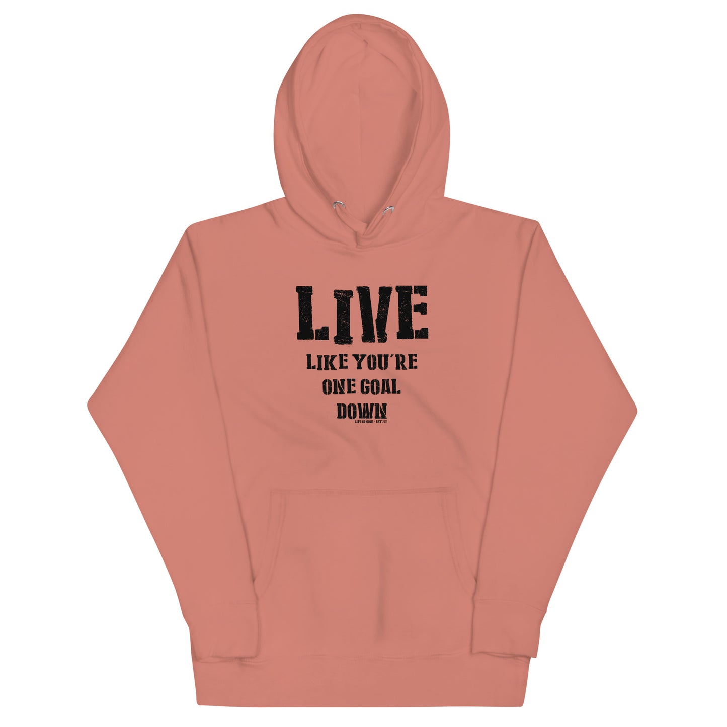 One Goal Down Unisex Hoodie (dark logo)