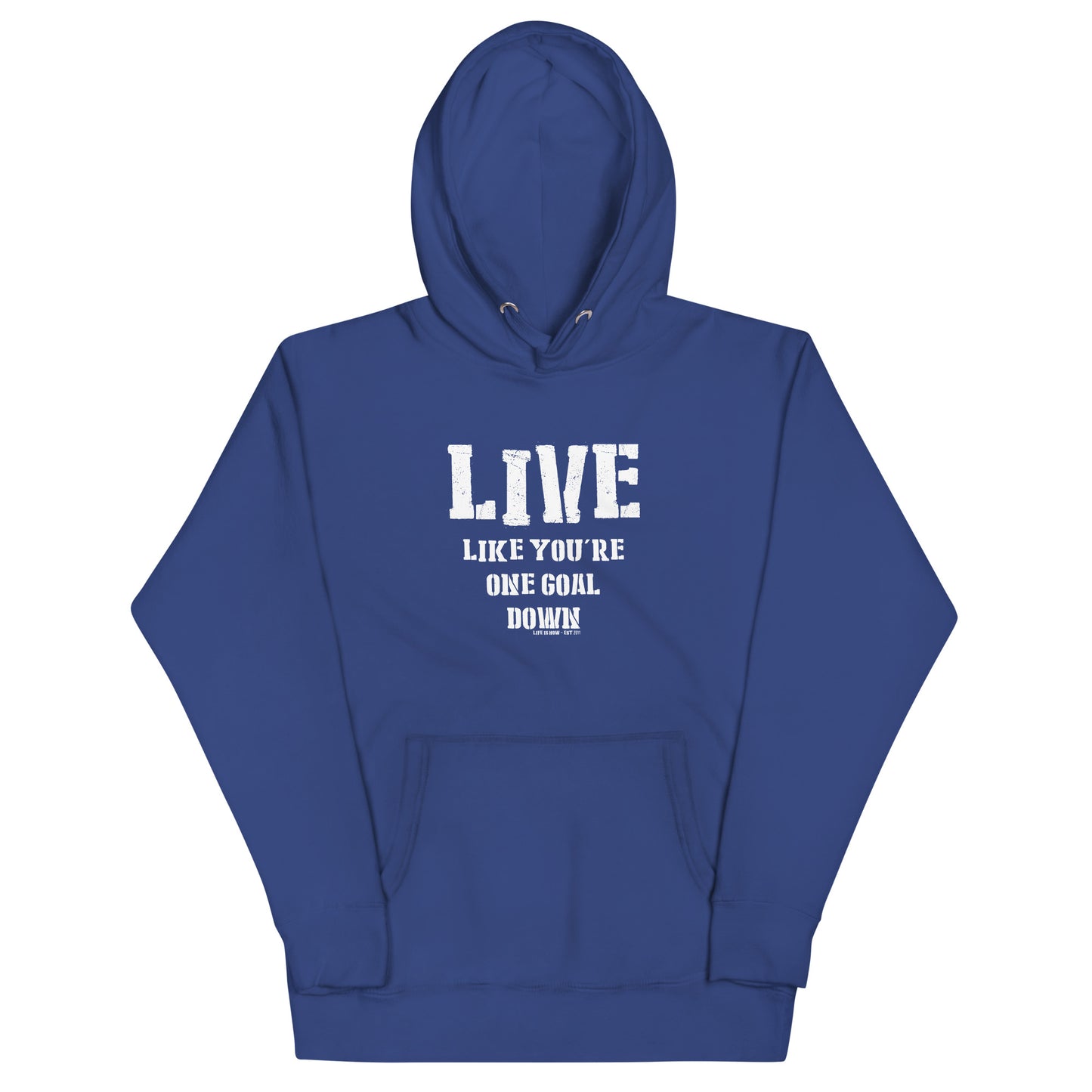 One Goal Down Unisex Hoodie (light logo)