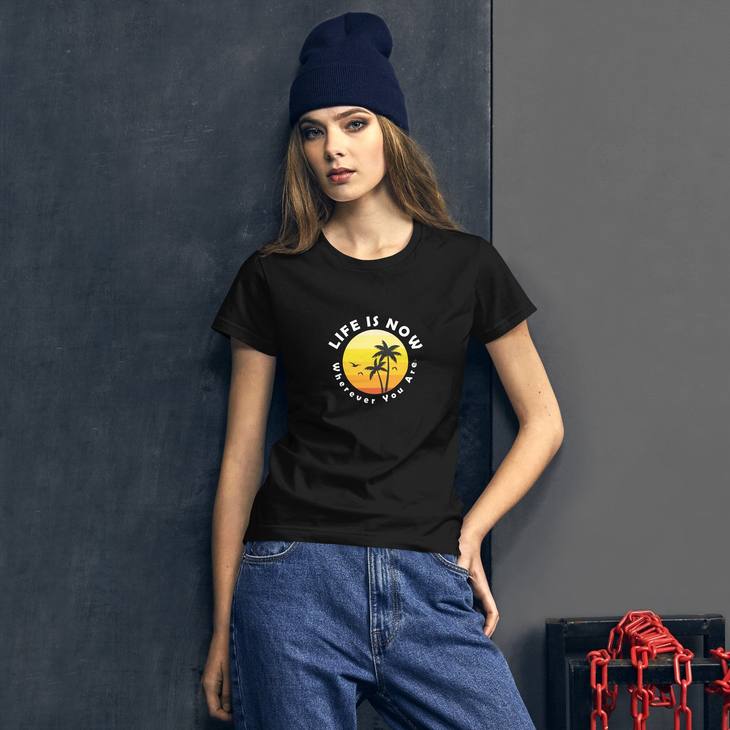 LiFE is NOW...Wherever You Are Palm Women's short sleeve t-shirt