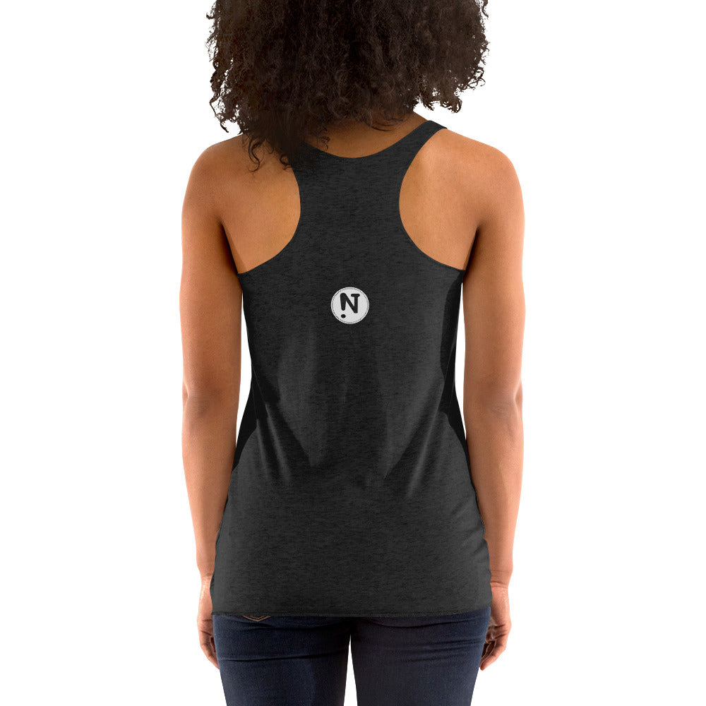 Lotus Flower Namaste Ladies' Triblend Racerback Tank