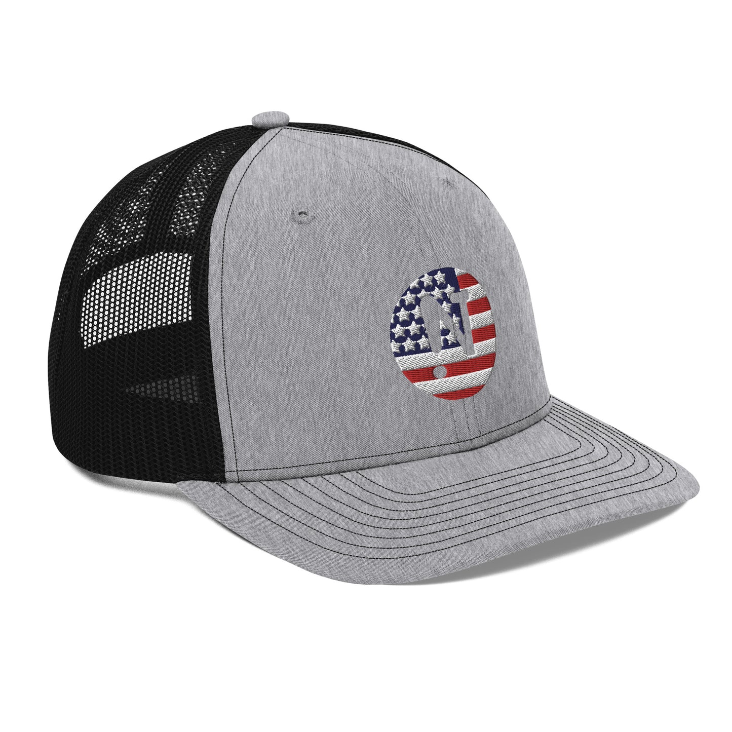 !N US Flag Trucker Cap
