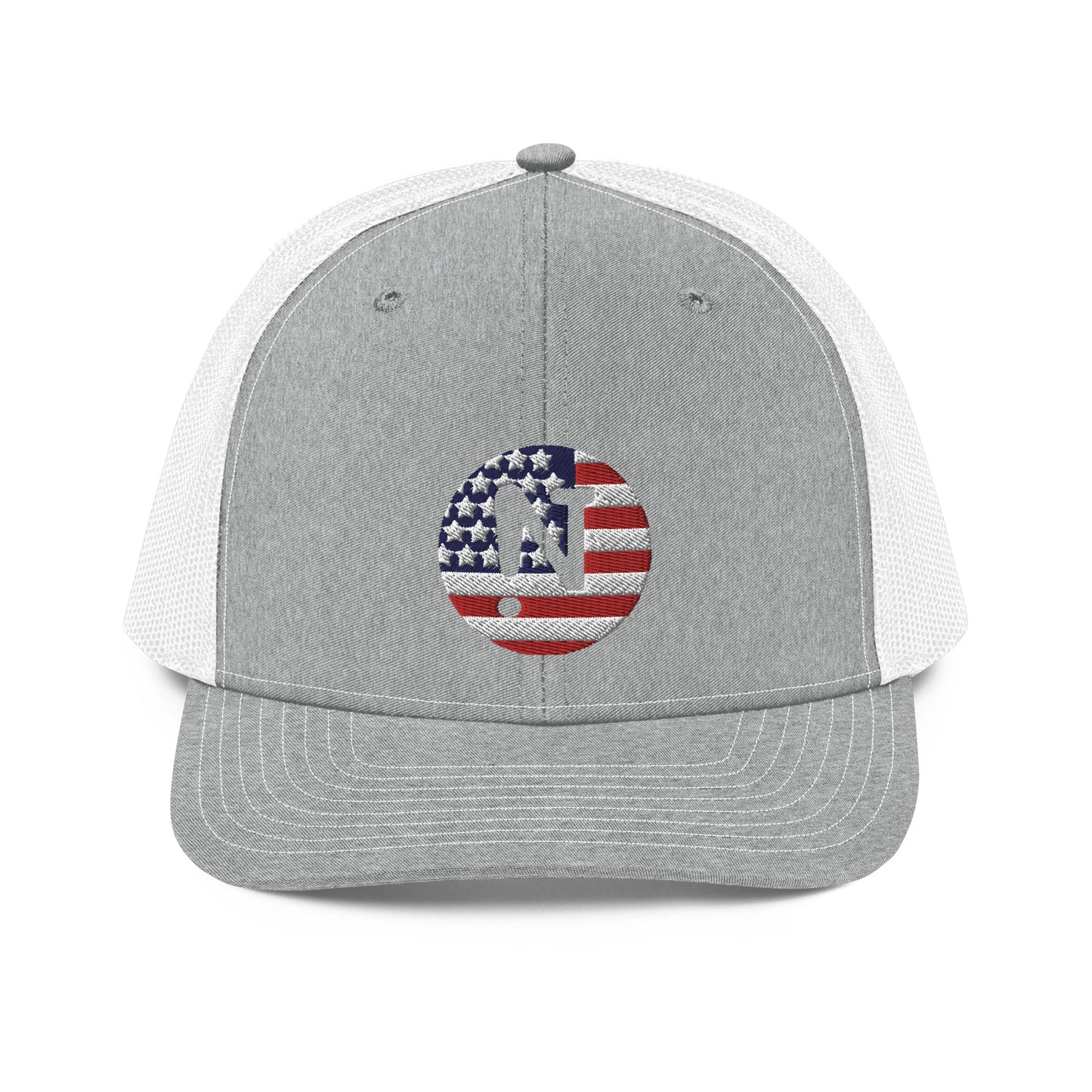 !N US Flag Trucker Cap