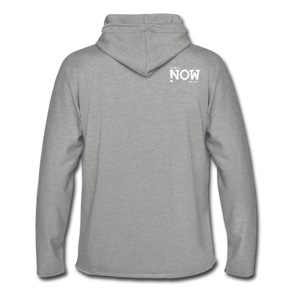 Sandwich Boardwalk Badge Unisex Lightweight Terry Hoodie - heather gray