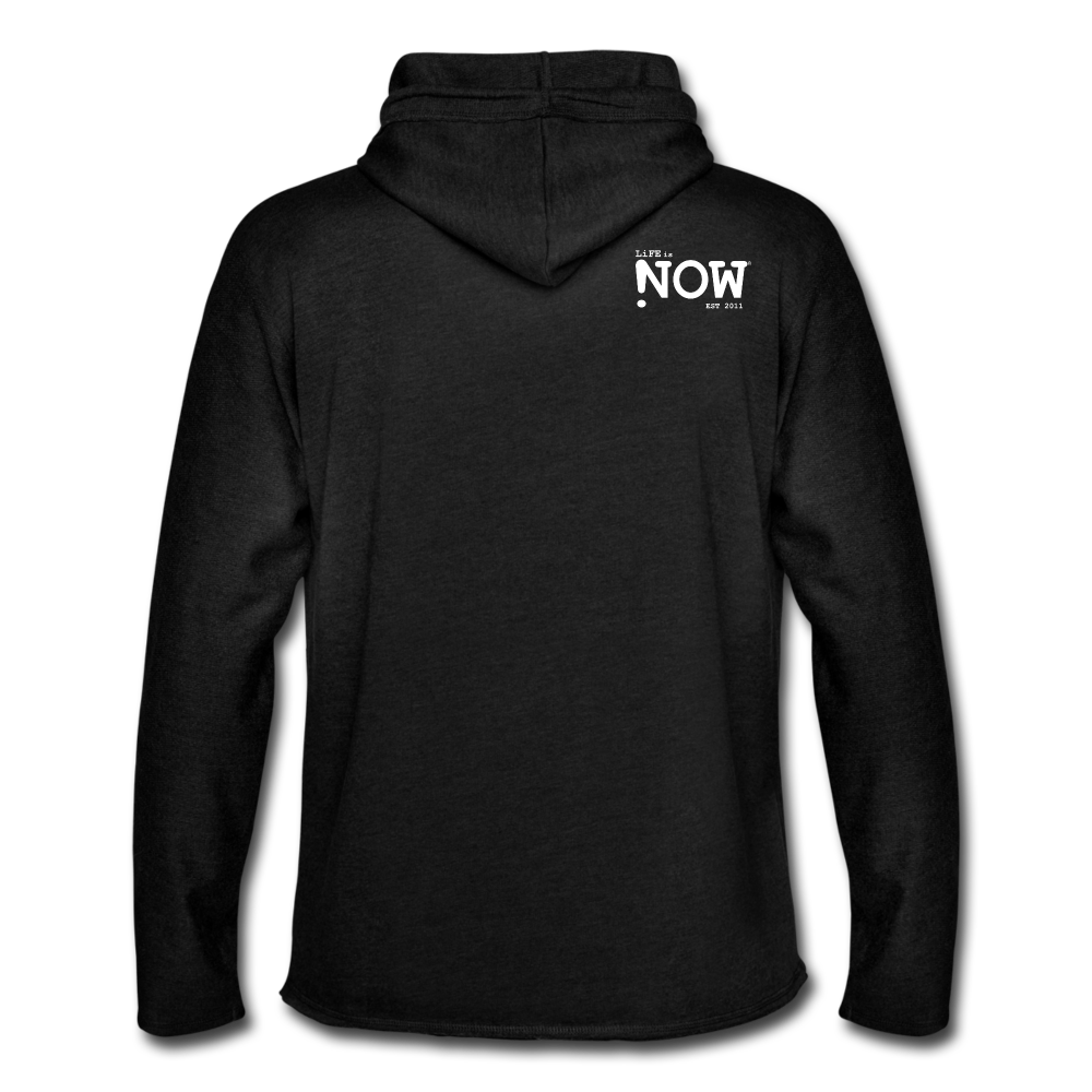Sandwich Boardwalk Badge Unisex Lightweight Terry Hoodie - charcoal gray