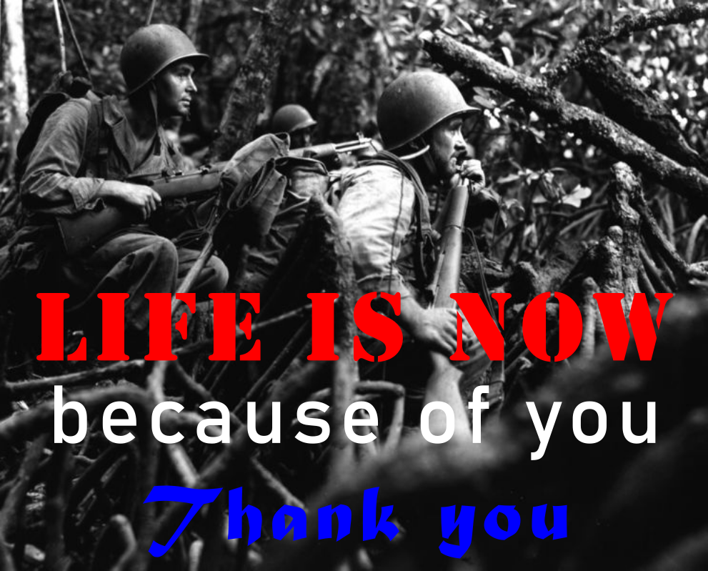 Veterans:  "LiFE is NOW...Because of YOU!"