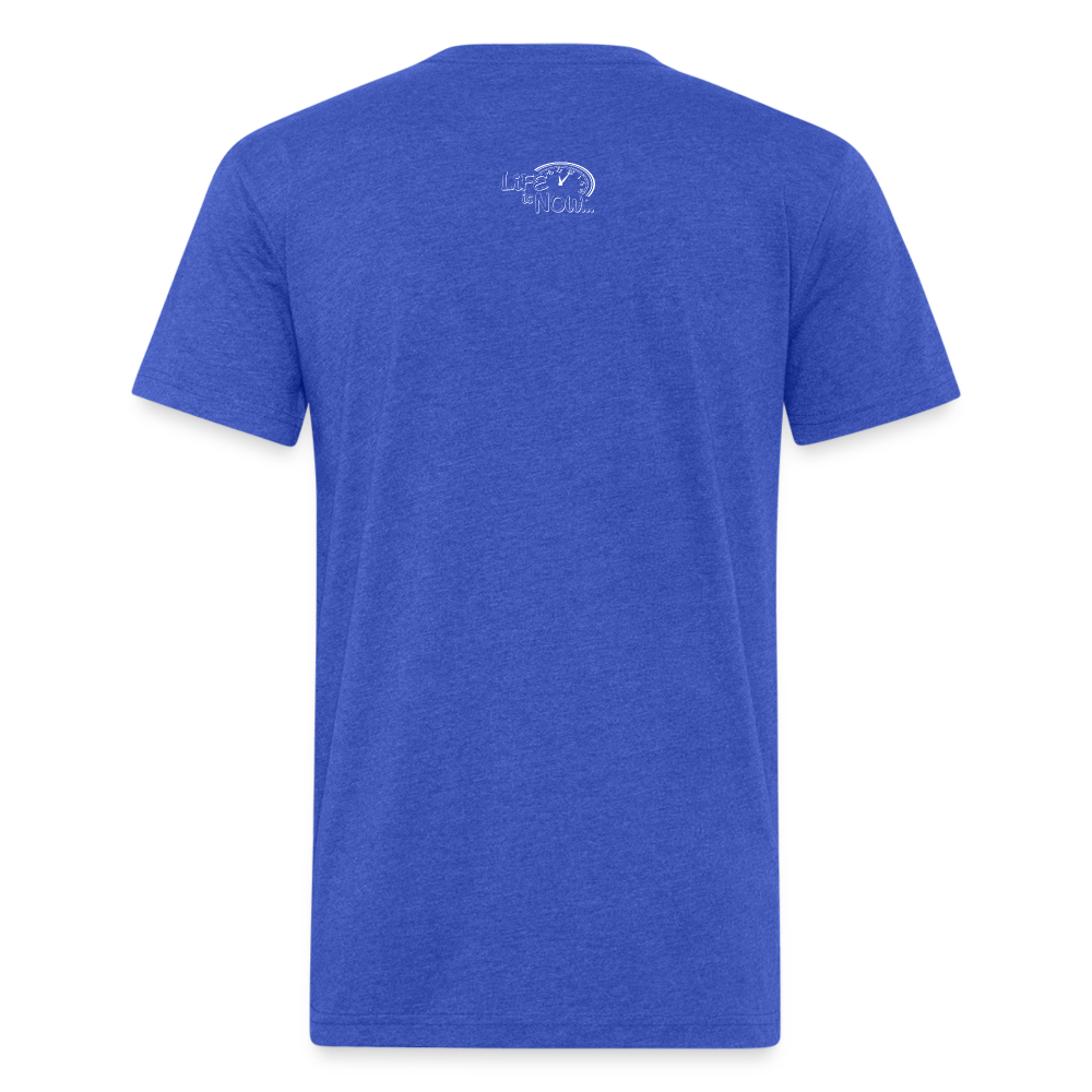 Mountain High Fitted Cotton/Poly T-Shirt - heather royal