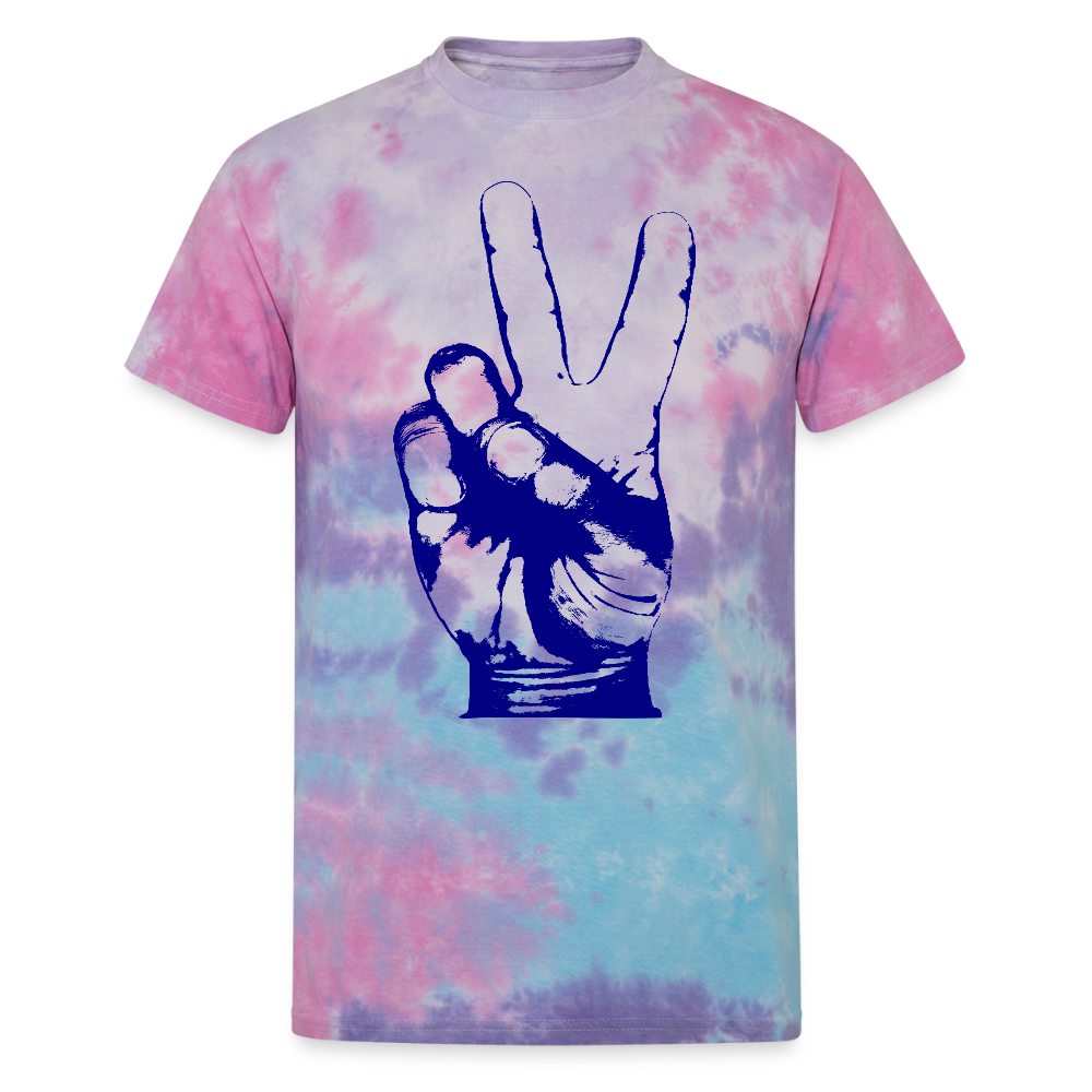 Unisex Tie Dye Peace T-Shirt - cotton candy