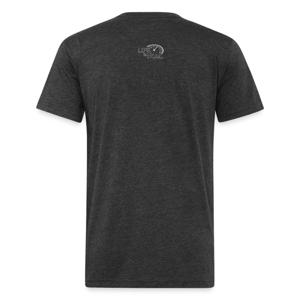 Mountain High Fitted Cotton/Poly T-Shirt - heather black